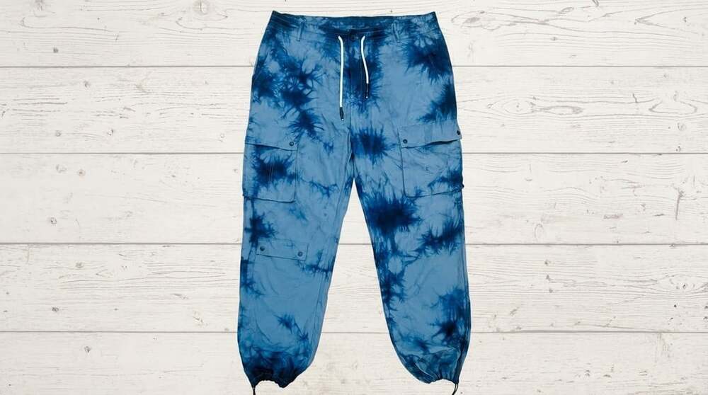 Soleboy Acid Wash Tie Dye Cargo Pants Men 2XL Nylon Gorpcore Streetwear Tactical